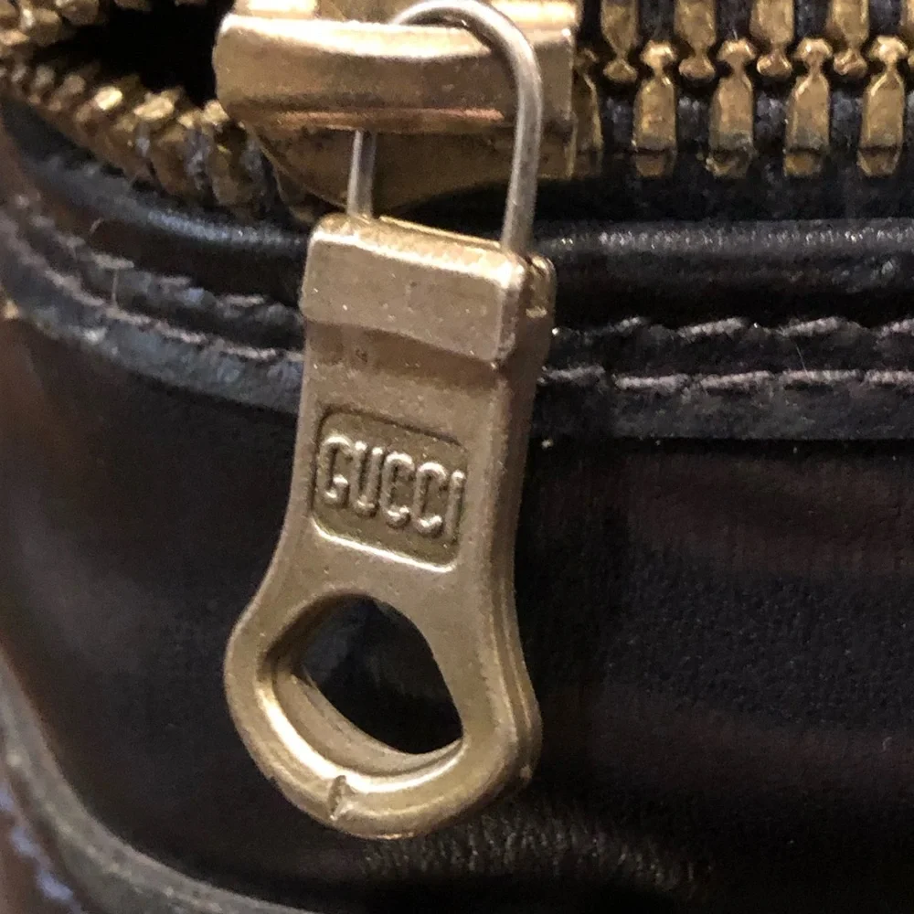 GUCCI SUPREME Sherry Line Navy GG Web Monogram Navy Suitcase COA